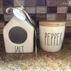 Rae Dunn salt and pepper.